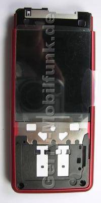 Ersatzdisplay - Display - Display mit Cover red SonyEricsson C902i original red LCD - bereits vormontiert in den roten Gehusetrger, Ersatzdisplay, Farbdisplay, Displaymodul mit Displayscheibe und Sensorflexkabel fr die Tasten neben dem Display