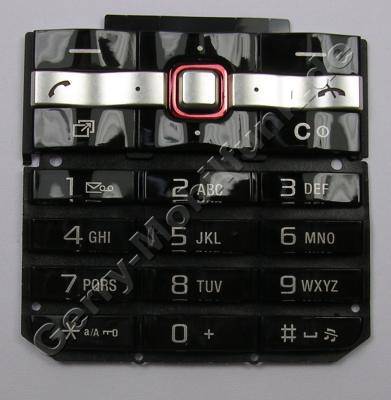 Tastenmatte schwarz SonyEricsson G502i Tastatur latin black