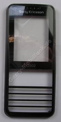 Oberschale schwarz SonyEricsson G502i Cover mit Displayscheibe black