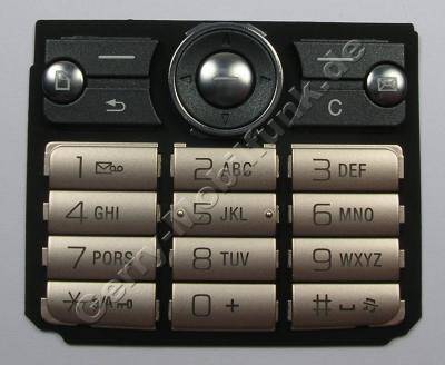 Tastenmatte silber SonyEricsson G700i Tastaturmatte latin silk bronze