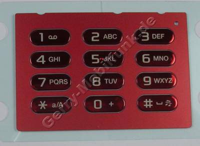 Tastenmatte rot SonyEricsson W995i original Tastenmatte Telefon T9 red