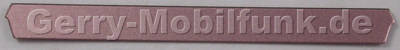 Schraubenabdeckung rose Rckseite Oberschale SonyEricsson C905 Logolabel der Rckseite ber dem Dekoplate
