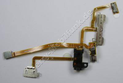 Flexkabel Headset Konnektor Apple iPhone 2G, Flachbandkabel mit Seitenschaltern, Vibrationsmotor, Headset-Anschlu, Ein Aus Schalter, Power Schalter