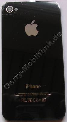 Akkufachdeckel schwarz Apple iPhone 4S Gehusercken mit Kameralinse