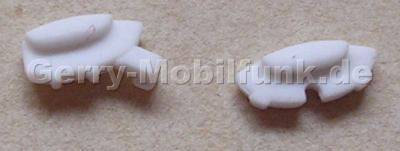 Gummi Stopper links+rechts Nokia 6131 original weiss