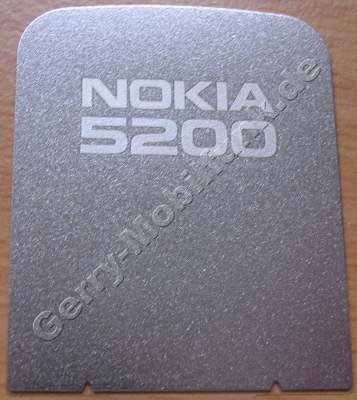 Deko Schieber silber Original Nokia 5200 Abdeckung hinter Schieber