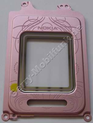 Displayrahmen Pink Nokia 7390 original Rahmen vom kleinen Display incl. Displayscheibe
