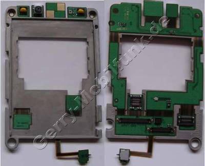 Displayplatine Nokia N93i, Platine der beiden Displays ohne LCDs, incl. kleine Kamera ( Kameramodul ), Display-Konnektoren