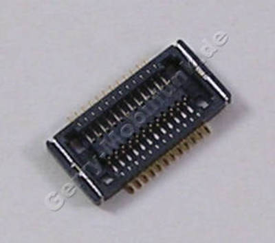 Board to LCD Konnektor Nokia E72 Classic original SMD Konnektor der Platine vom Displayanschluß 2 x 12 Pin ( CONN BTB 2X12 F P0.4 30V 0.2A )