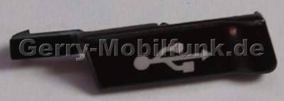 USB-Abdeckung grau Nokia E66 original Abdeckung vom USB-Anschlu grey steel