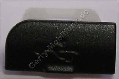 USB Abdeckung schwarz Nokia 6600 slide original Abdeckung USB Anschlu