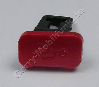 Abdeckung USB-Anschlu rot Nokia 5320 music original Kappe vom Mini-USB-Anschlu