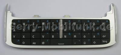 Tastenmatte Nokia E75 original QWERTZ Tastatur, Tastaturmatte schwarz, black