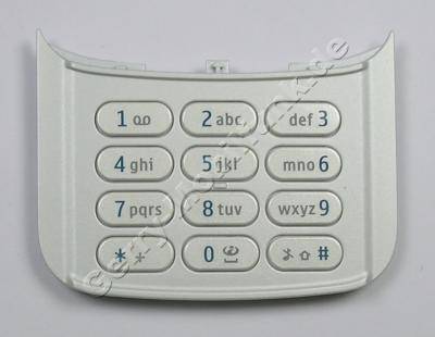 Tastenmatte weiss Telefon-Tastatur Nokia N86 original T9 Tastatur white
