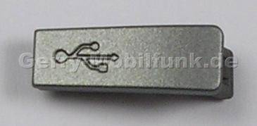USB Abdeckung metal Nokia E72 original Abdeckung der USB-Anschlubuchse grau
