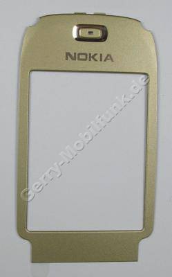 Displayrahmen Nokia 6131 sand original B-Cover goldfarbig