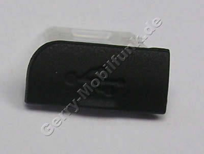 USB Abdeckung schwarz Nokia 6600i slide original Abdeckung USB Anschlu black