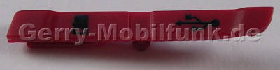 Abdeckung Speicherkartenschacht rot Nokia E71 original Abdeckung red Speicherkarte und Abdeckung USB Anschlu, Blende