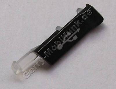 USB-Abdeckung schwarz Nokia E66 original Abdeckung vom USB-Anschlu black steel