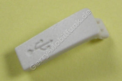 USB Abdeckung zircon white Nokia E72 original Abdeckung der USB-Anschlubuchse weiss