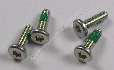 4 Stck Schrauben silber 1,4 x 4,5 mm Nokia 5730 Xpress Music original Schraubenset Torx TX4 Plus