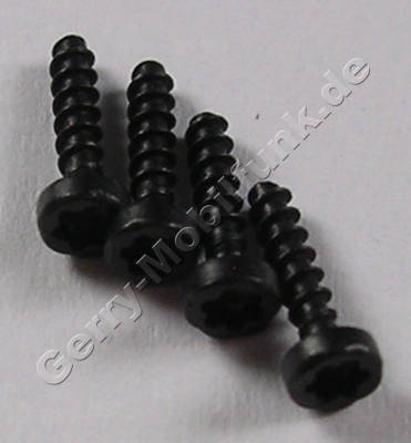 4 Stck Schrauben 1,4mm schwarz Nokia N8 original Schraubenset, Torx TX6+