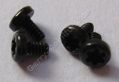 4 Schrauben 1,0x1,9 Nokia E7-00 original Schraubenset schwarz, Torx TX4+, Schrauben der Oberschale