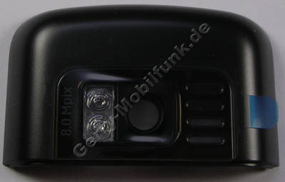 Antennenabdeckung schwarz Nokia C6-01 original Antennen Cover black mit Kamerascheibe, Kameralinse