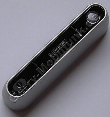 Obere HDMI Abdeckung silber Nokia N8 original Top Cover silver incl. Einschalttaste und HDMI-Kappe