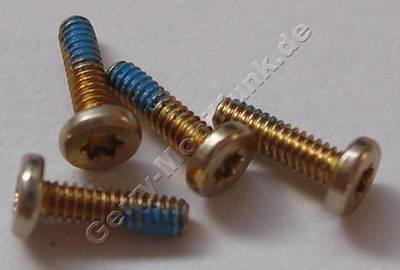 4 Stck Schrauben 1,4x5,0mm gold Nokia C7-00 Schraubenset Torx TX4+