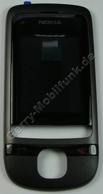 Oberschale mit Displayscheibe grau Nokia C2-05 original A-Cover dynamic gray