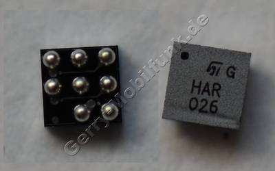 Kartenleser IC Nokia 6300i original SMD Bauteil, ASIP SIM ESD/EMI FILT 400UM BGA8 ( SIM IC-Treiber, IC Driver )