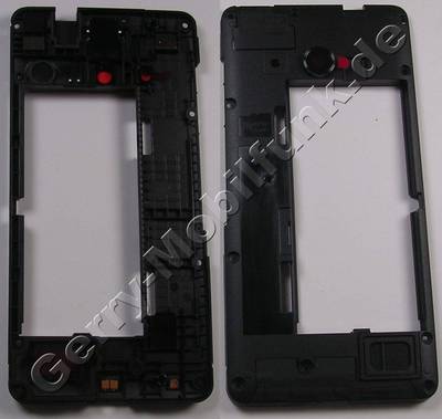 Gehuserahmen Microsoft Lumia 550 original C-Cover CHASSIS LTE SS ASSEMBLY MASTER mit Kamerascheibe, Freisprechlautsprecherdichtung, Antennen