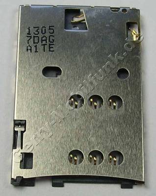 Simkartenleser Nokia Asha 205 original Sim Konnektor der Platine, Lötbauteil CONN SIM SM 6POL P2.54 pushpush HotSwap Simkartenleser Nokia Asha 205 original Sim Konnektor der Platine, Lötbauteil CONN SIM SM 6POL P2.54 pushpush HotSwap