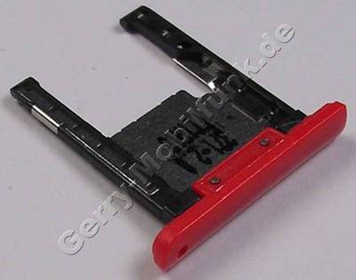 Speicherkartenhalter rot Nokia Lumia 1520 original Halter der (SD Karte) Speicherkarte red