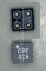 Lade IC mit Feinsicherung Nokia X2-00 original ASIP FUSE+TVS 02