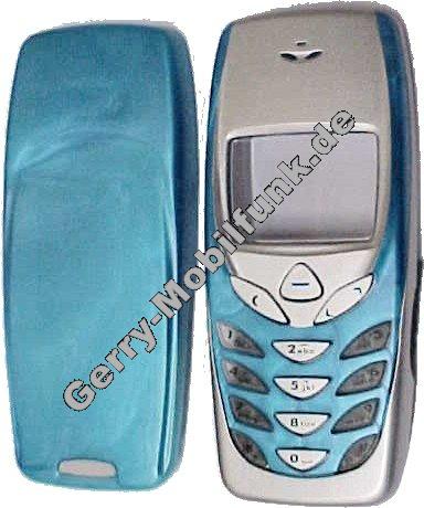 Cover fr Nokia 3310/3330 look 8310 silber-hellblau Zubehroberschale nicht original